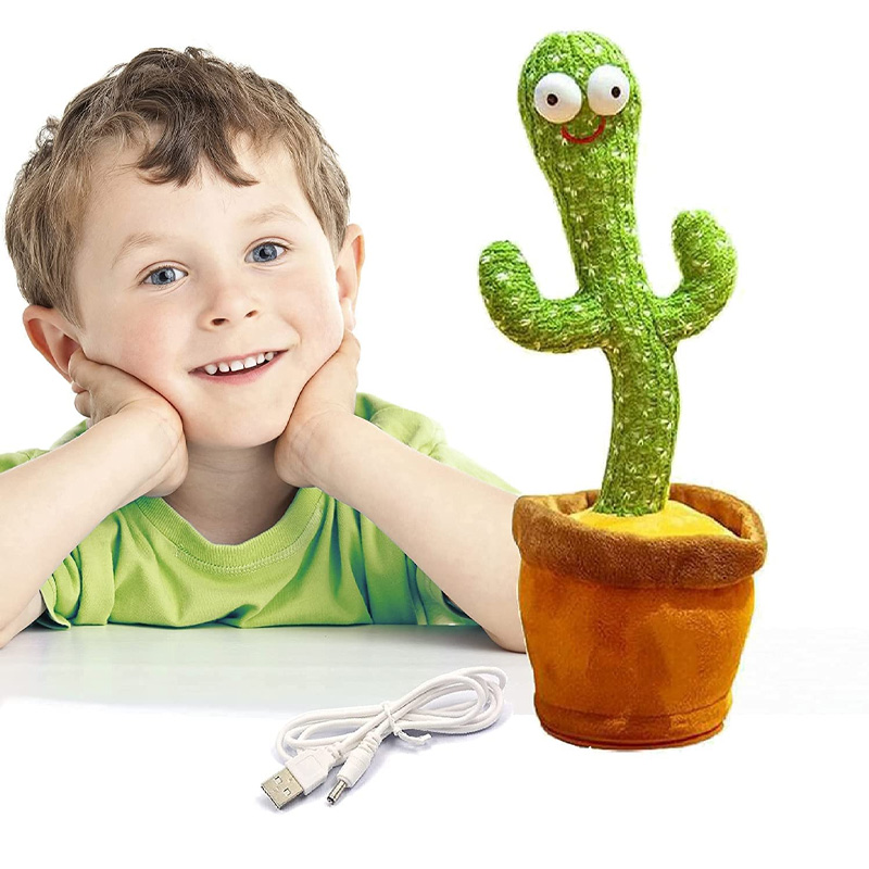 Picture of Dancing Talking Cactus Toy – Voice Repeat & Singing Plush