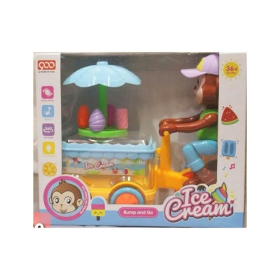 Picture of Monkey Ice Cream Cart Toy.