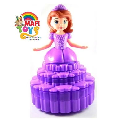 Picture of Rotating Little Electric Princess Doll With Music And 3D Lighting – Multicolor