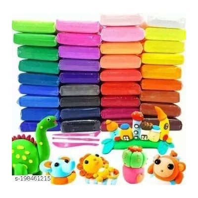 Picture of  Air Dry Clay Set, Super Light Colorful Modeling Clay, Non Toxic and Non Sticky Fluffy Foam Bouncing Clay Kit with Art Tools (Pack of 12)