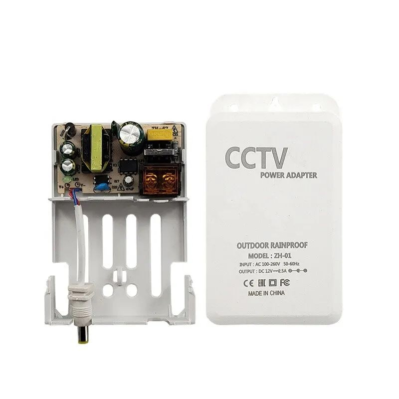 Picture of CCTV Security Camera Power Supply Adapter DC 12V 2.5 A Outdoor Waterproof