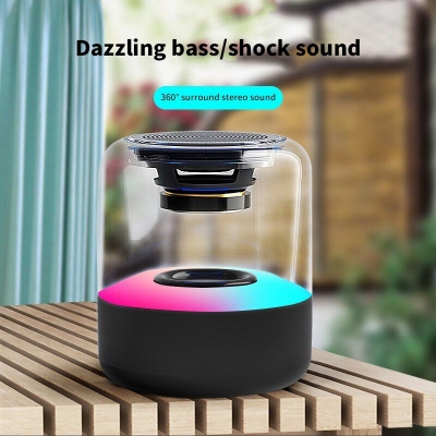 Picture of RGB Bluetooth Speakers Z5 Bluetooth Speaker Crystal Glass with Led Light Hd Sound Stereo Music Player