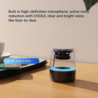 Picture of RGB Bluetooth Speakers Z5 Bluetooth Speaker Crystal Glass with Led Light Hd Sound Stereo Music Player