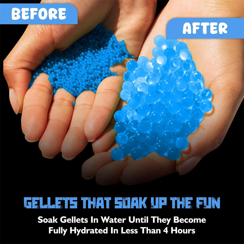 Picture of Gel Blaster Refill Ammo Water Beads Gel Ball Pcs 7-8mm, Water Based Gel Balls, Non-Toxic