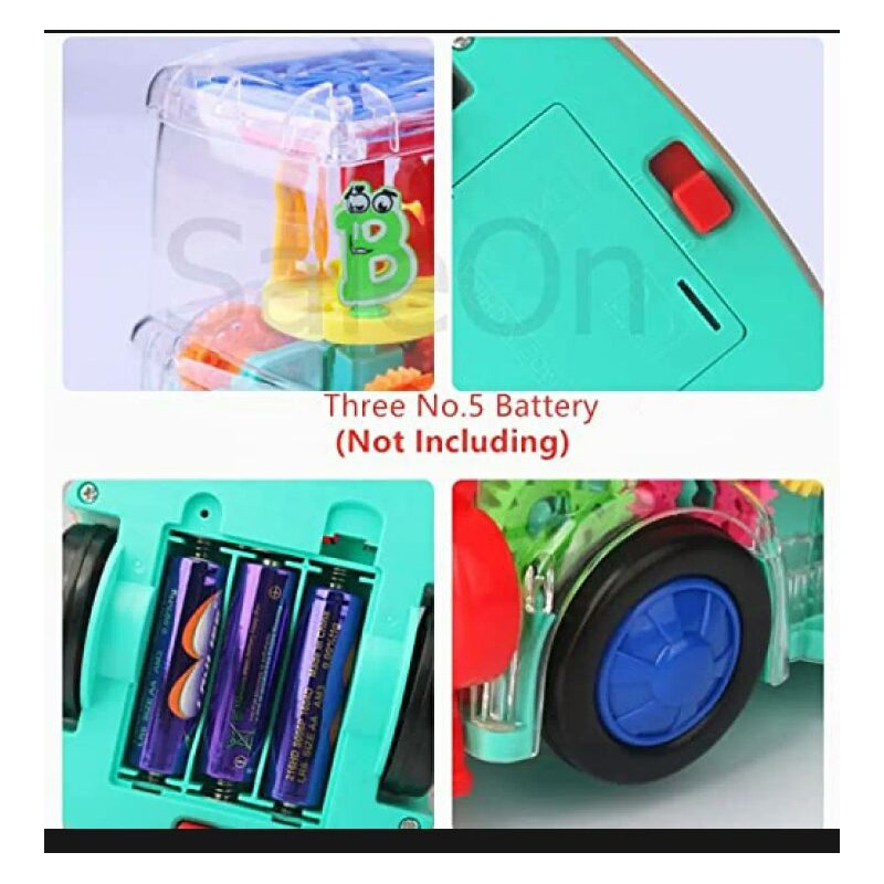 Picture of Transparent Gear Train Toy With 3d.
