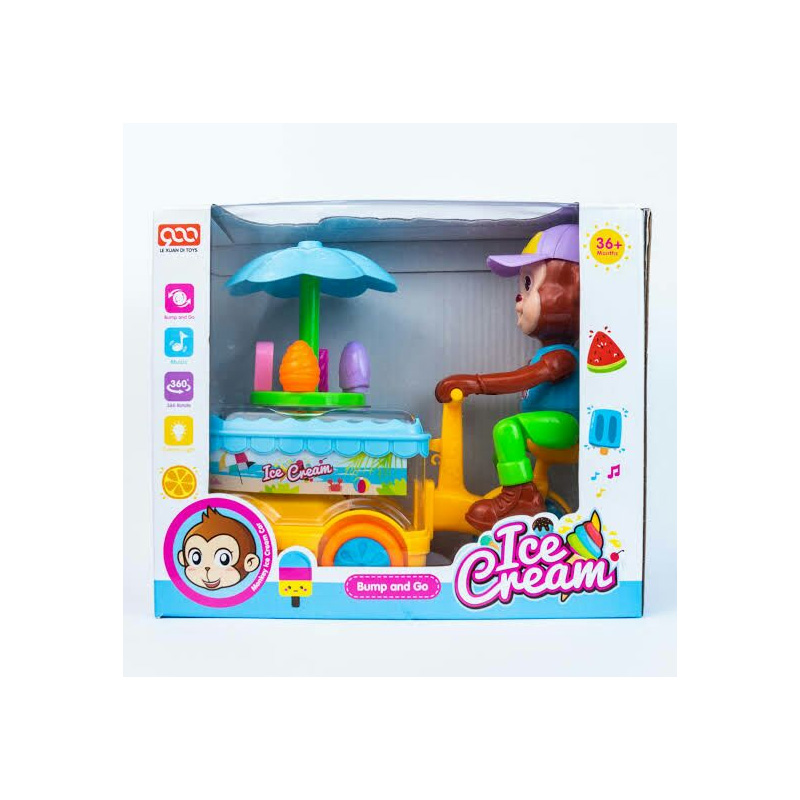 Picture of Monkey Ice Cream Cart Toy.