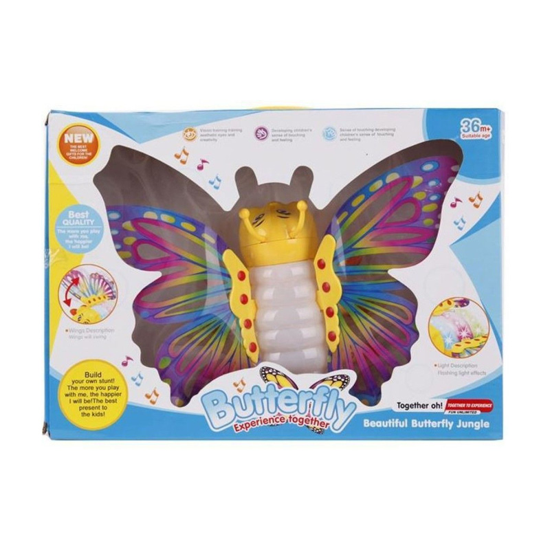 Picture of Beautiful Butterfly Jungle Experience Together with Sound and Lighting Battery Operated Toy