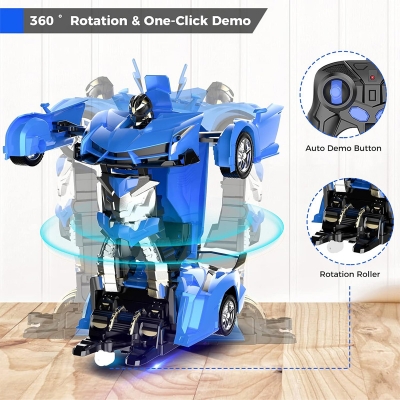 Picture of Rc Cars,Transform Car Robot,Remote Control Car Transforming Robot Toy for Kids Boys Girls Gifts
