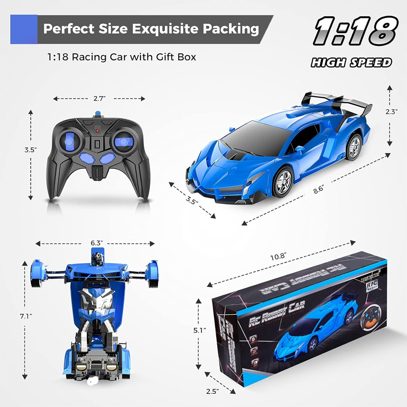 Picture of Rc Cars,Transform Car Robot,Remote Control Car Transforming Robot Toy for Kids Boys Girls Gifts
