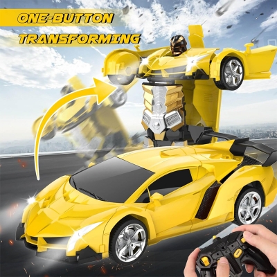 Picture of Transforming RC Car হলো একটি 2-in-1 Remote Control Car যা মাত্র একটি বাটন চাপলেই রোবটে রূপান্তরিত