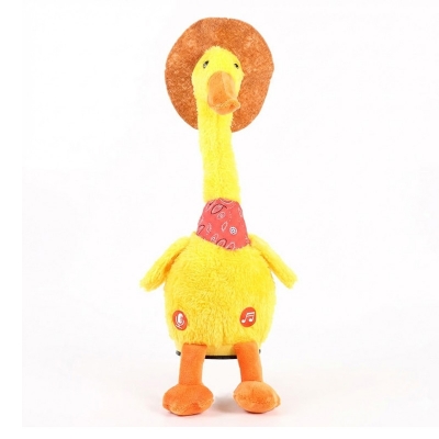 Picture of Dancing Duck Electronic Plush Toys Repeat Talking Sing Record Voice usb char