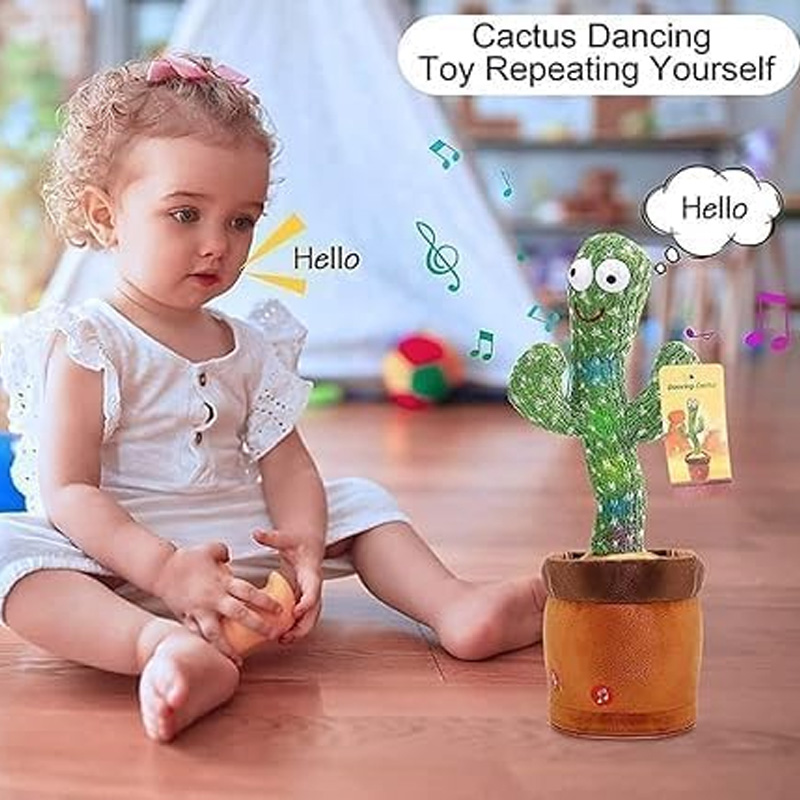 Picture of Talking Cactus Toy – Funny Dancing PlTalking Cactus Toy – Funny Dancing Plush with Music & Lightsush with Music & Lights