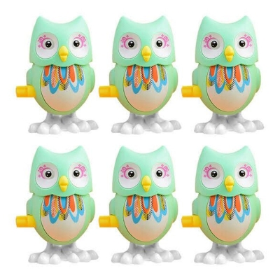Picture of Cute Owl Clockwork Toy Animal Bouncing Wind up Toy Children Action