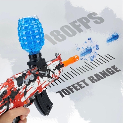 Picture of Electric Ak47 Toy Gun Automatic Gel Bullet Blaster Children Toys Outdoor Game