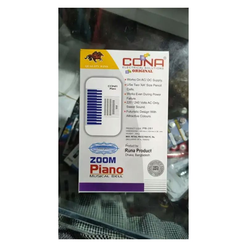 Picture of Cona Melody Door Bell – 4 Tune AC/DC Calling Bell