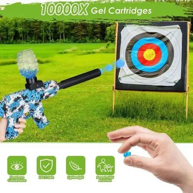 Picture of Shooting M416 Electric Gel Ball Blaster, Electric Toy Gun W/1000 Water Ammo Eco Friendly Blue