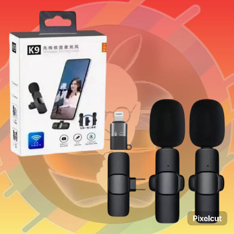 Picture of K9 Single Microphone Elite Type-C Wireless Lavalier – Hassle-Free Plug & Play with Built-in Auto Sync Technology for Vlogs, YouTube & Interviews