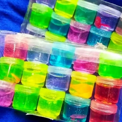 Picture of 5 Colors 15 Pcs Crystal Bubble Making Slime Clay Mud For Kids, Slime
