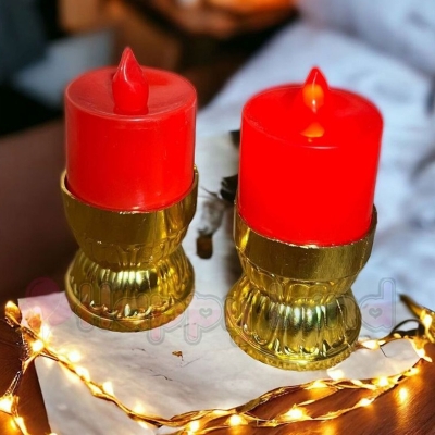 Picture of Serenity LED Taper Candles – 2-Pack Decorative Lights