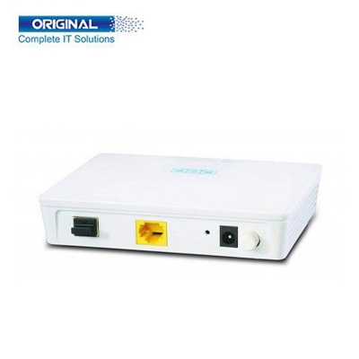 Picture of The DBC 1GZ-AK-V2 1GE EPON ONU. DBC 1GZ-AK-V2 EPON ONU has 1GE optical network, PON uplink port, RJ-45 Ethernet port, 10/100/1000Mbps, connect to external AC-DC adapter, power on/off.