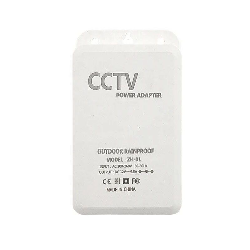 Picture of CCTV Security Camera Power Supply Adapter DC 12V 2.5 A Outdoor Waterproof