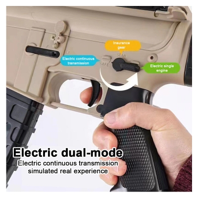 Picture of Electric M4 Gel Ball Blaster Manual/Auto Firing Toy Rifle w/ 60 Feet Range