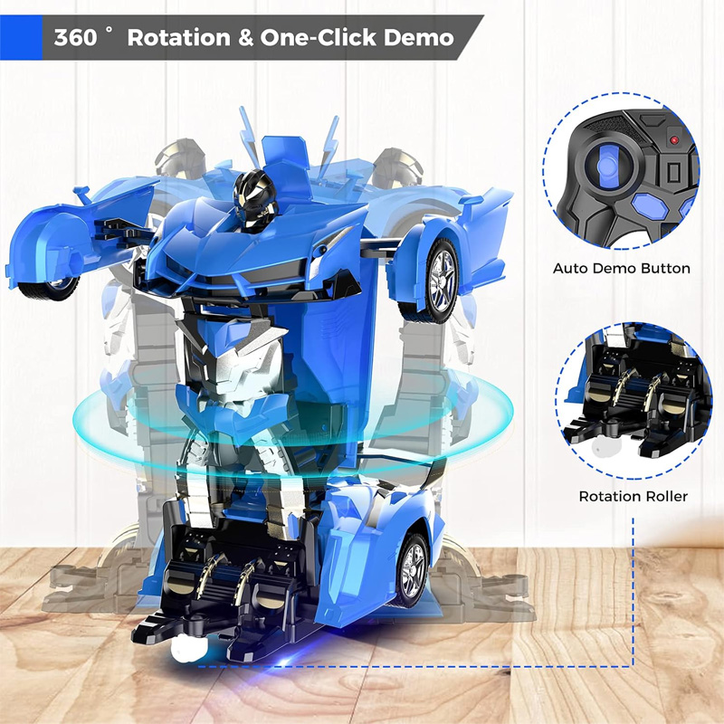 Picture of 2 in 1 Deformation Transform RC Robot Car Toy for Kids - Assorted
