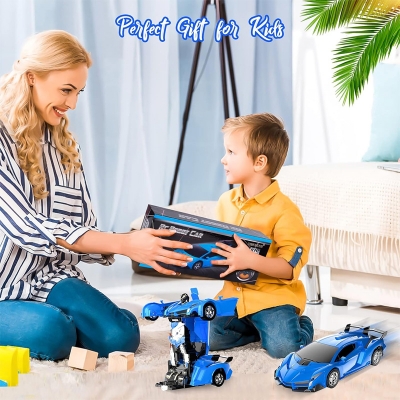 Picture of Rc Cars,Transform Car Robot,Remote Control Car Transforming Robot Toy for Kids Boys Girls Gifts