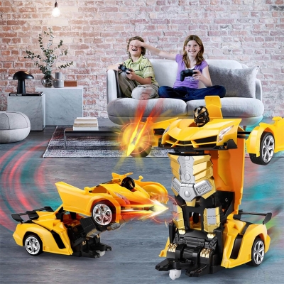 Picture of Deformation RC Transform Car Robot Toy with Lightsechargeable Stunt Race Car for Kids