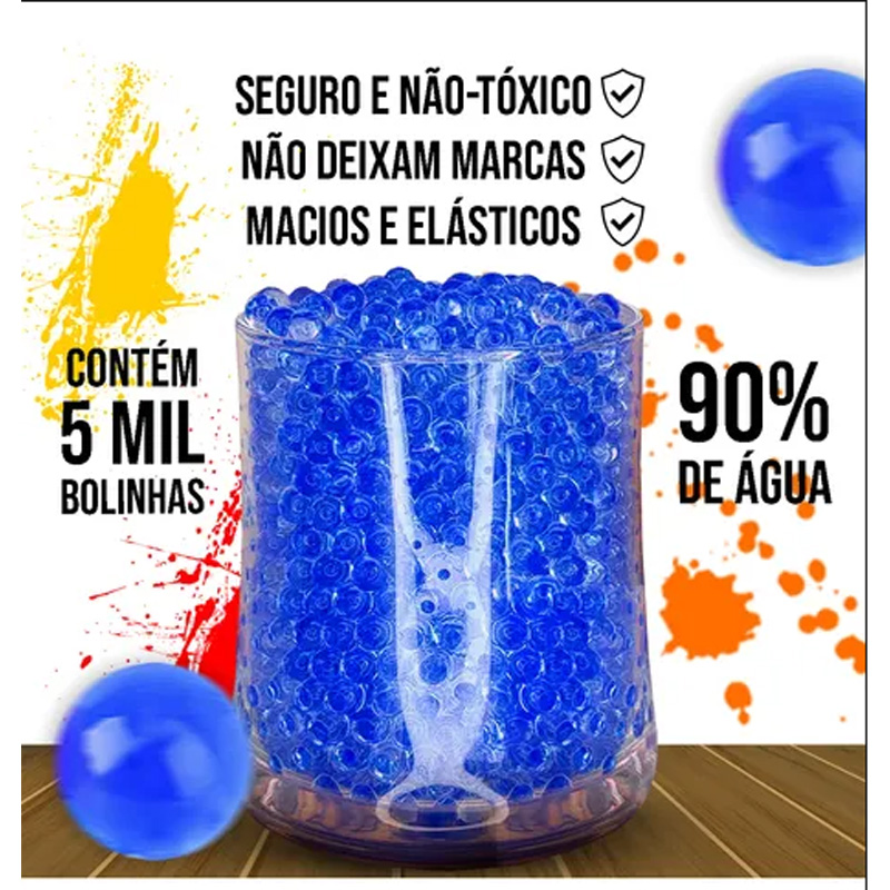 Picture of Blue Soft-Gel Balls – 2 Paket 4000 Pcs Gel Blaster Ammo Pack