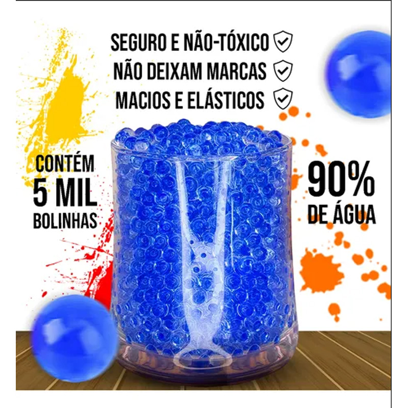 Picture of Soft Water Gel Blaster Ammo – 2 Paket 4000 Pcs (Blue)
