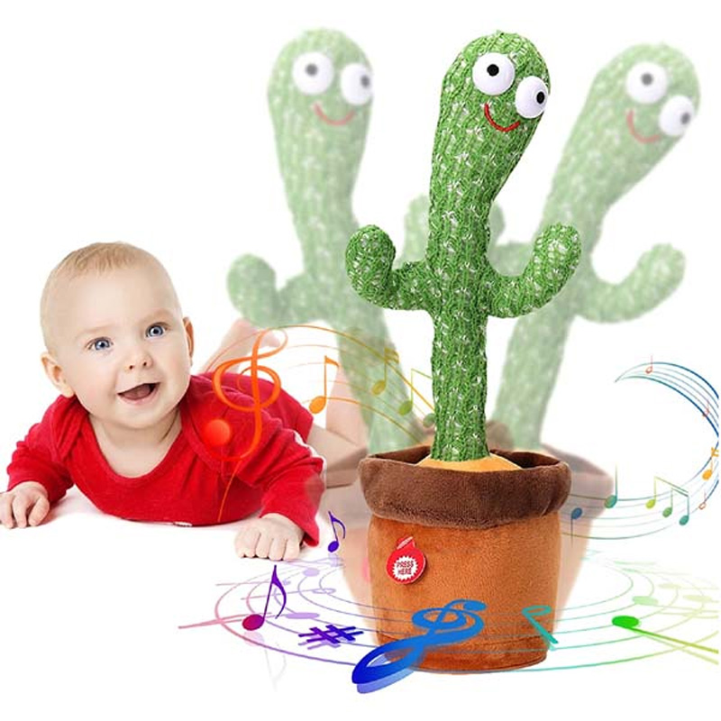 Picture of Talking Cactus Toy – Funny Dancing PlTalking Cactus Toy – Funny Dancing Plush with Music & Lightsush with Music & Lights