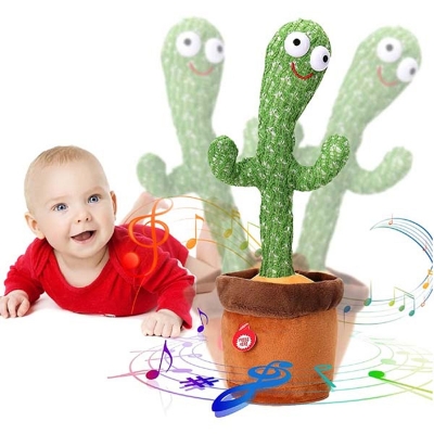 Picture of Talking Cactus Toy – Funny Dancing PlTalking Cactus Toy – Funny Dancing Plush with Music & Lightsush with Music & Lights