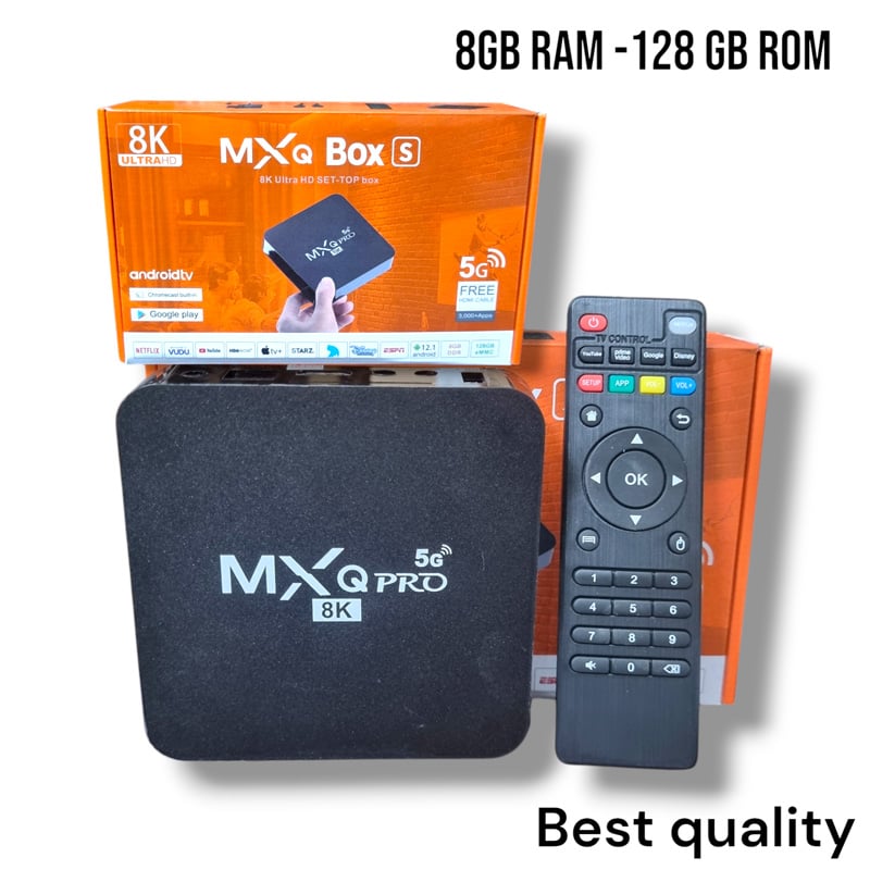Picture of MXQ Pro Smart TV Box – 5G WiFi, 4K Media Player 8/128GB