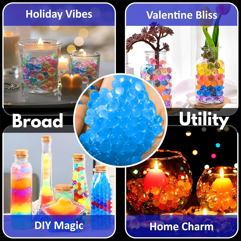 Picture of Gel Blaster Gel Balls Pack with Bottles – Safe & Reusable Gel Balls – 80K Mega Pack (7-8mm)
