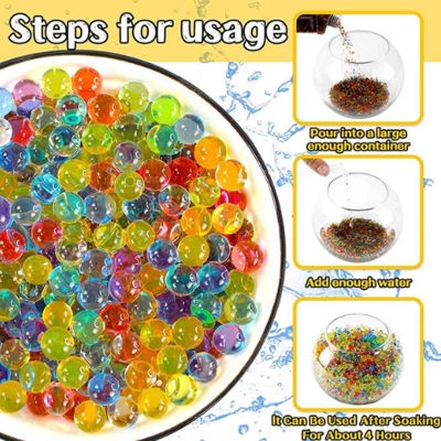 Picture of Ultimate Hydro Gel Blaster Balls Set – 80,000pcs with Bottles – Non-Toxic & Reusable (7-8mm)