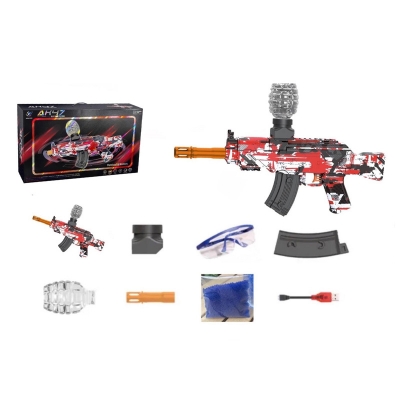 Picture of Electric Ak47 Toy Gun Automatic Gel Bullet Blaster Children Toys Outdoor Game