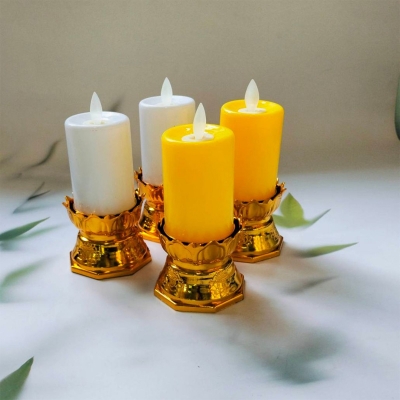 Picture of CalmAura LED Taper Candles – 2-Piece Decor Set