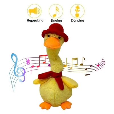 Picture of 2023 New Toys, Dancing Duck, Talking Duck Toy, Repeats What You Say Duck.