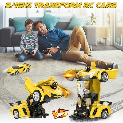 Picture of Transforming RC Car হলো একটি 2-in-1 Remote Control Car যা মাত্র একটি বাটন চাপলেই রোবটে রূপান্তরিত