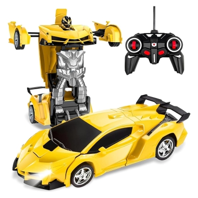 Picture of Transforming Robot Car – Rechargeable Stunt Toy with Lights