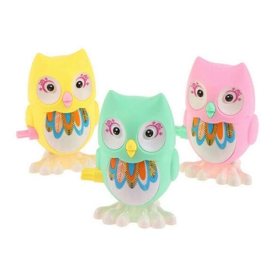 Picture of Cute Owl Clockwork Toy Animal Bouncing Wind up Toy Children Action