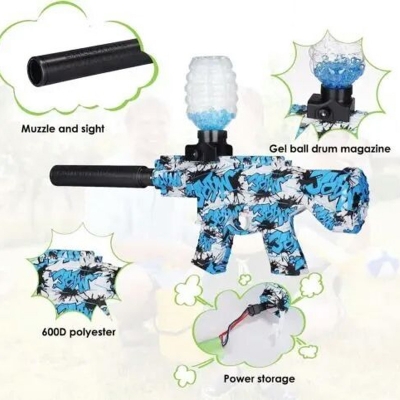 Picture of Shooting M416 Electric Gel Ball Blaster, Electric Toy Gun W/1000 Water Ammo Eco Friendly Blue