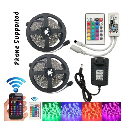 Picture of LED Strip Lights RGB Waterproof Flexible Ribbon DC 12V 2835SMD Wifi Tape Diode Bedroom