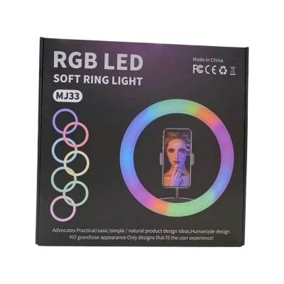Picture of New RGB LED Ring Light MJ33 ( 33cm ) 13-inch RGB LED Ring Light