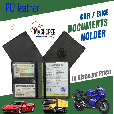 Picture of License Pouch Bag PU Leather Documents Holder for Car & Bike Synthetic Leather and Waterproof Bike Documents Holder for Bikers Keep Car Paper Safe, Use License Pouch Bag Documents Holder for bike ,Car, vehicle  Made in own factory with PU Leather