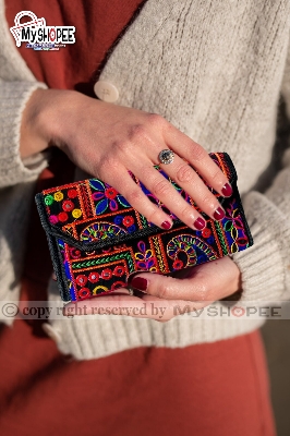 Picture of Crossbody Bags For Women New Trend Shoulder Nokshi Small Coin Toiletry Cell Phone Fashion Cheap Ladies Female Handbags myshopeebd - Multicolor