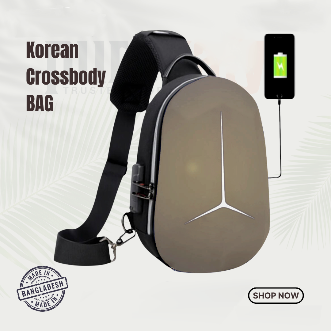Picture of Understated -Crossbody Bag Large Capacity Shoulder Bag USB port and Password Lock system Aliencross bag- Progressively Better
