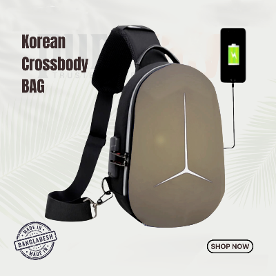 Picture of Understated -Crossbody Bag Large Capacity Shoulder Bag USB port and Password Lock system Aliencross bag- Progressively Better