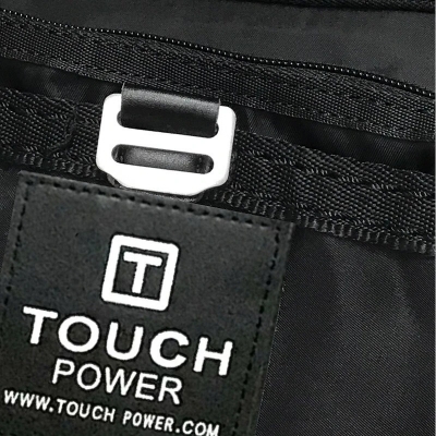 Picture of Touch Power & Tough Warrior Men Waist Pack Chest Bag Pouch Bag Soft Nylon - Black